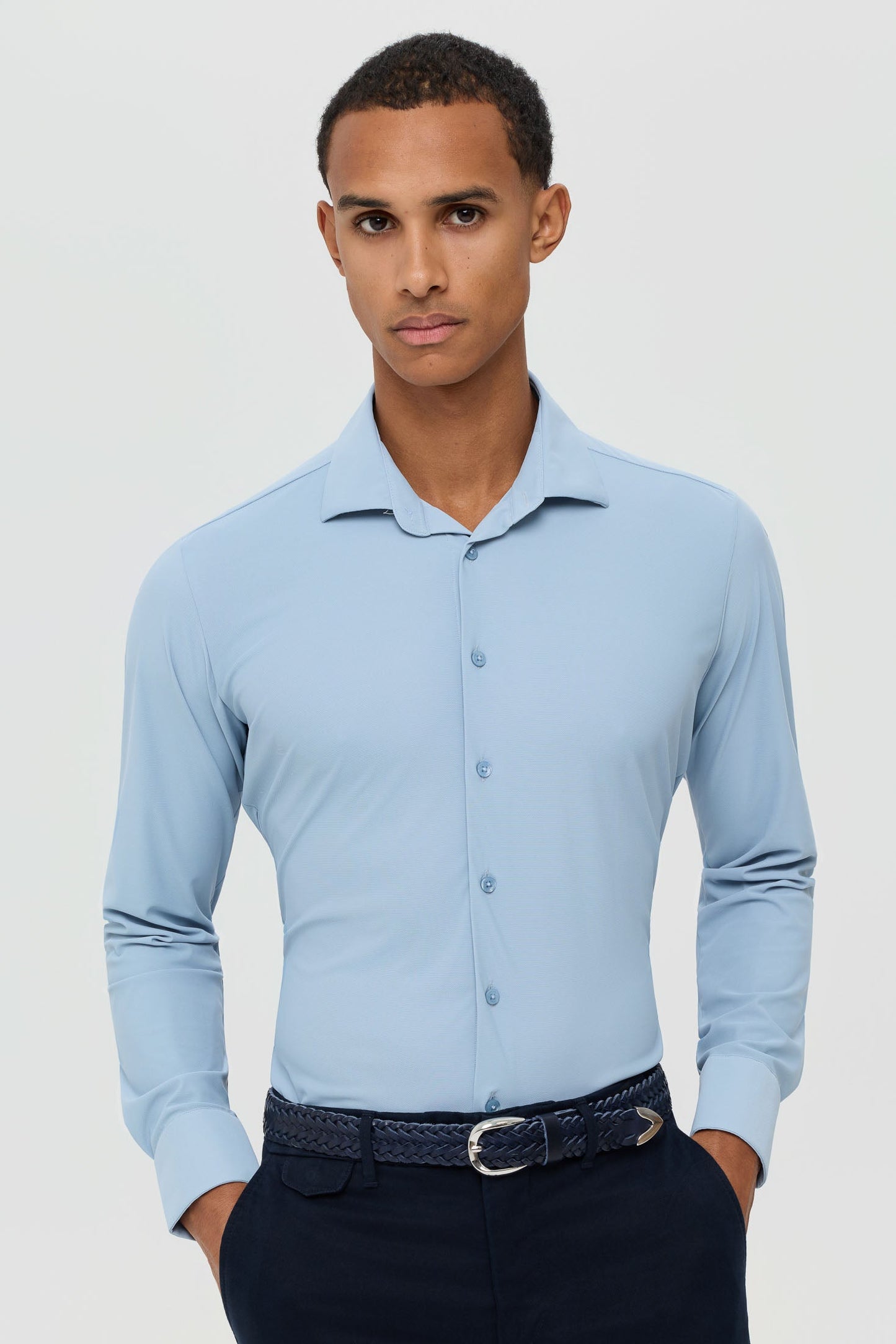 Men’s Slim Fit Performance Stretch Shirt | Style 25-047
