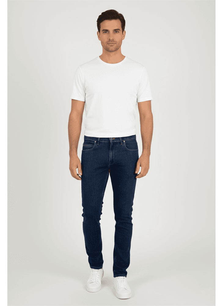 Muške indigo farmerice slika sa prednje strane