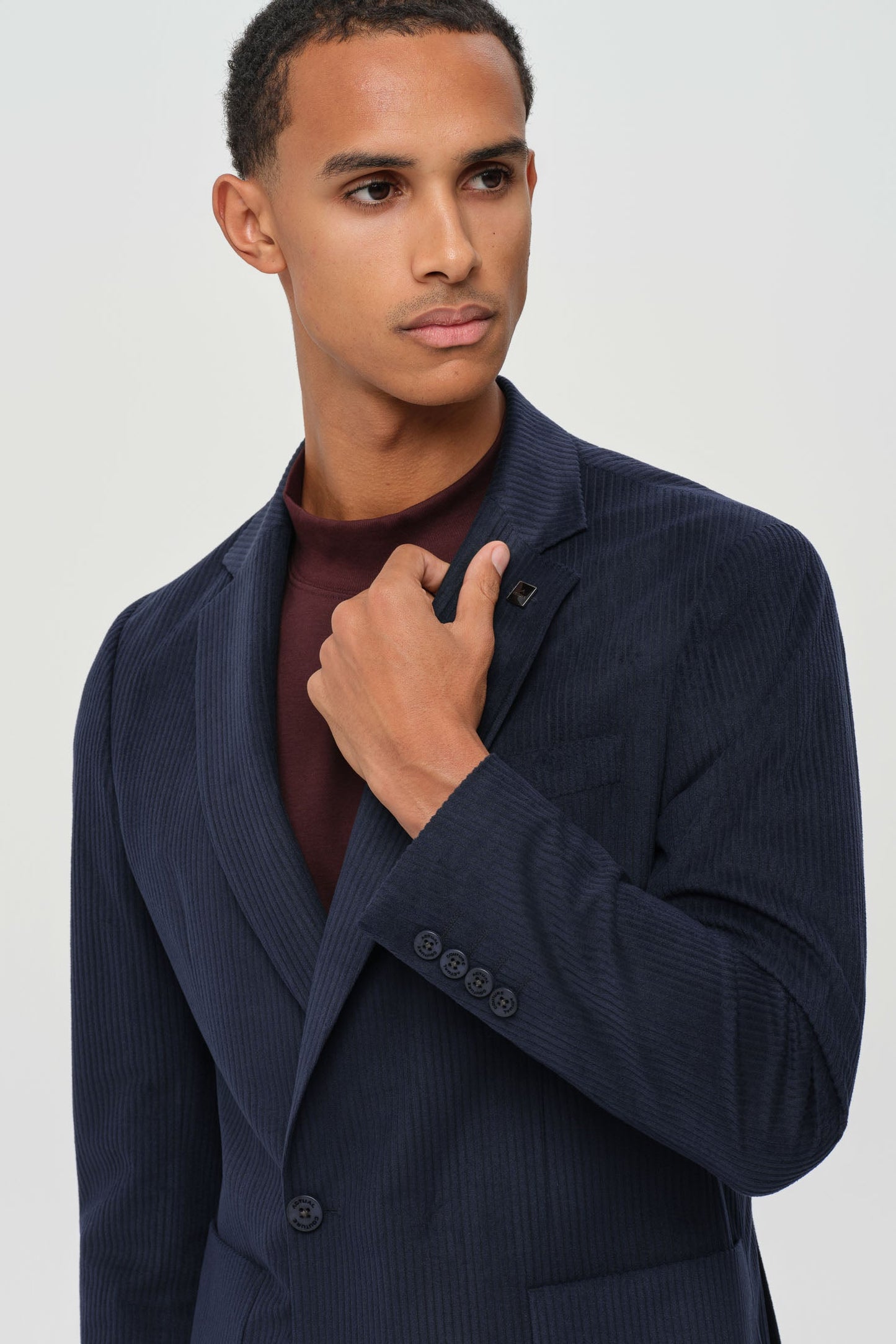 Men’s Premium Corduroy Suit – Modern Tailored Stretch | Style 4079