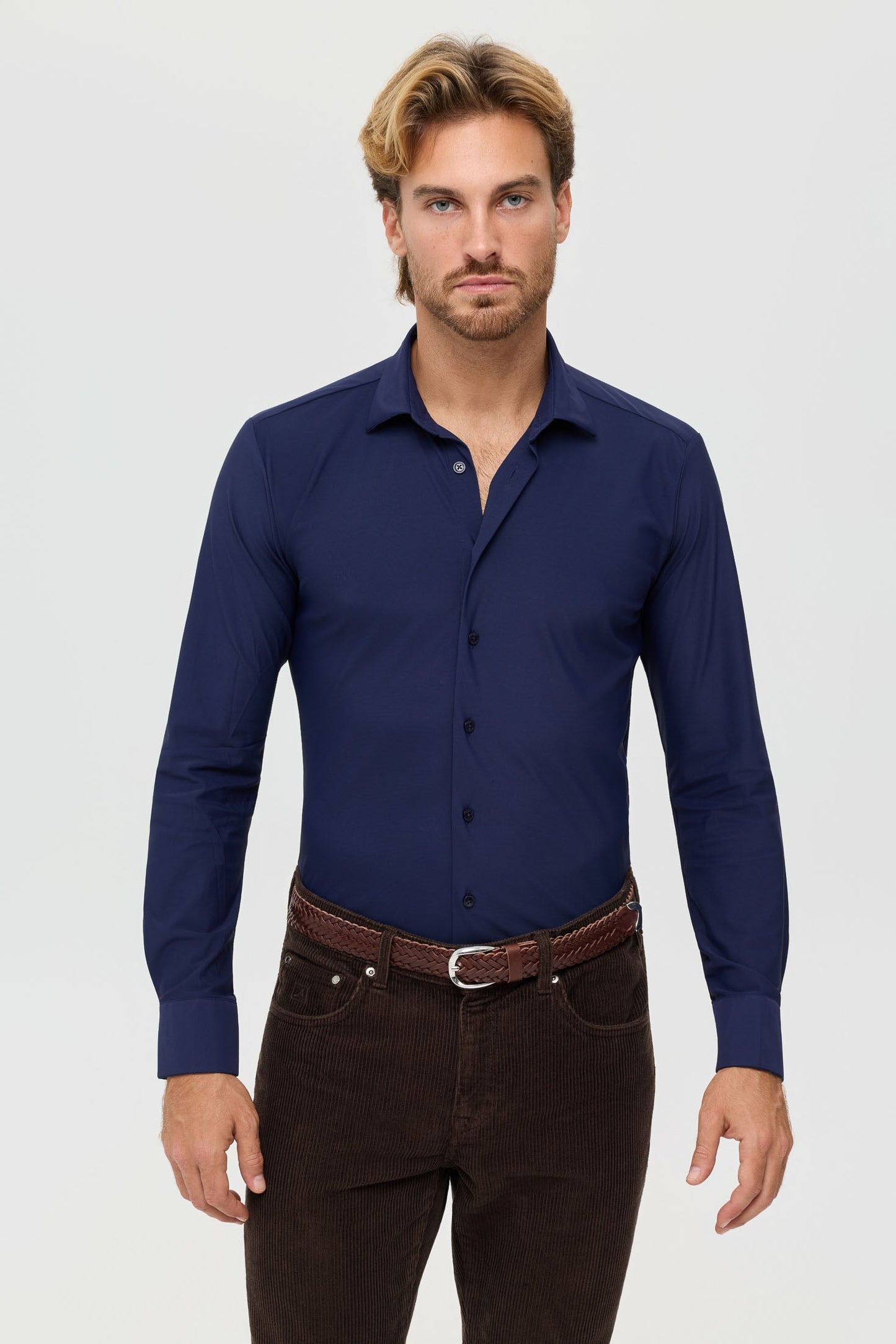 Men’s Slim Fit Performance Stretch Shirt | Style 25-047