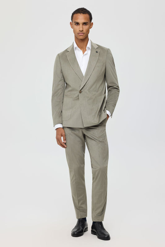 Men’s Premium Corduroy Suit – Modern Tailored Stretch | Style 4079